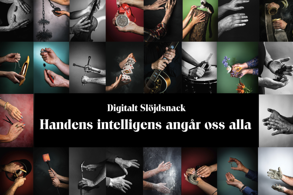 Bilder på händer som skapar