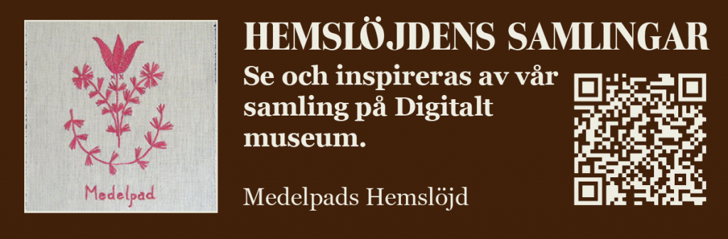 Banner för Medelpads hemslöjd på Digitalt museum i Hemslöjdens samlingar