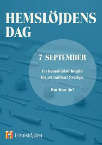 Affisch för Hemslöjdens Dag 2019