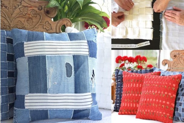 Skapa ett kuddfodral av kära textilier