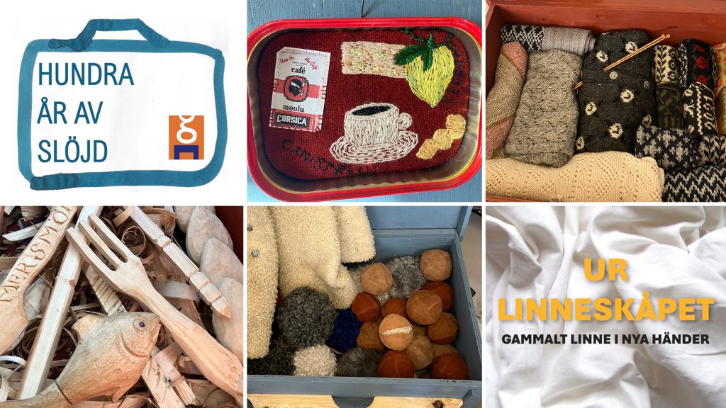 bildkollage av gotländsk hemslöjd